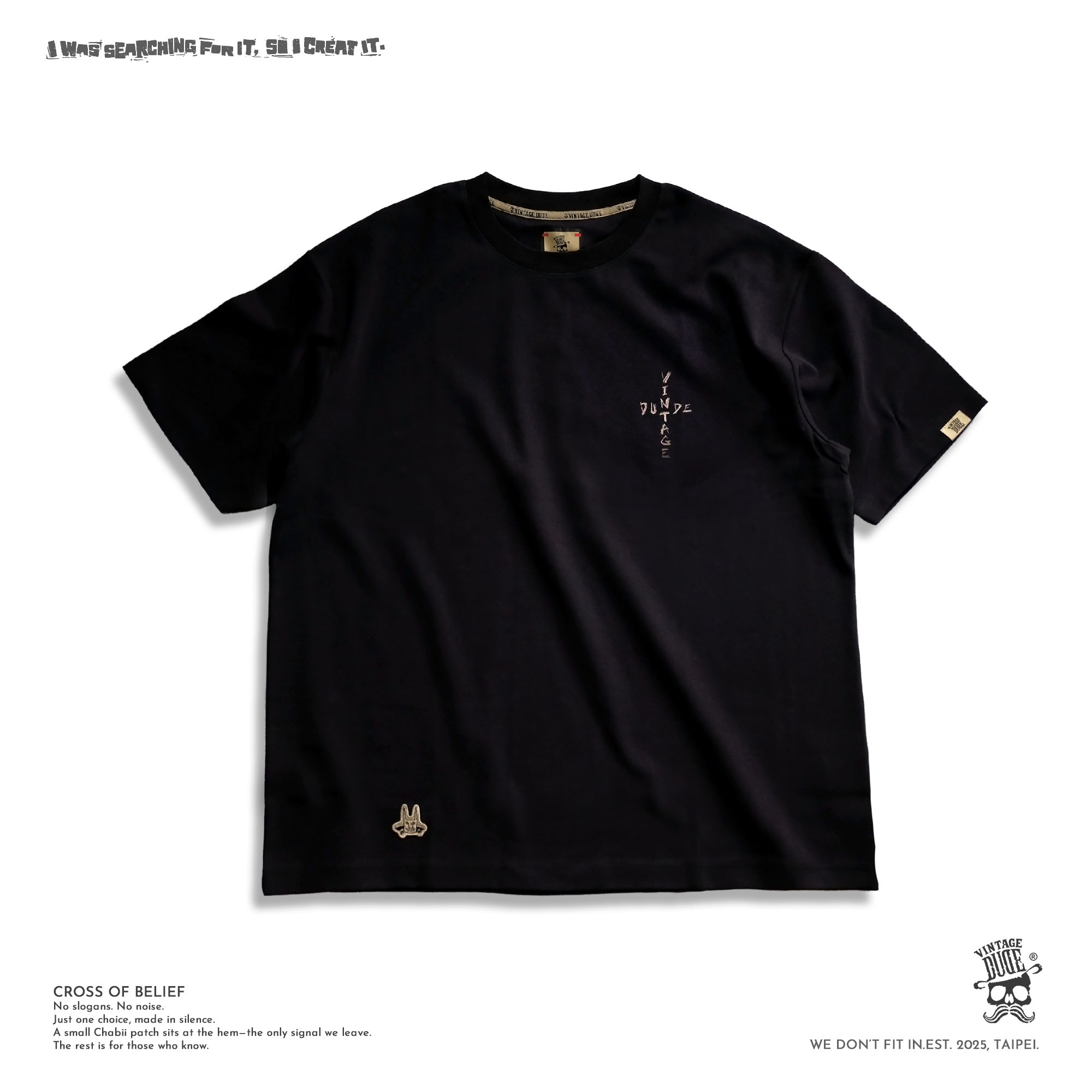 CROSS OF BELIEF｜Short Sleeve Tee | oversize 大尺碼男裝