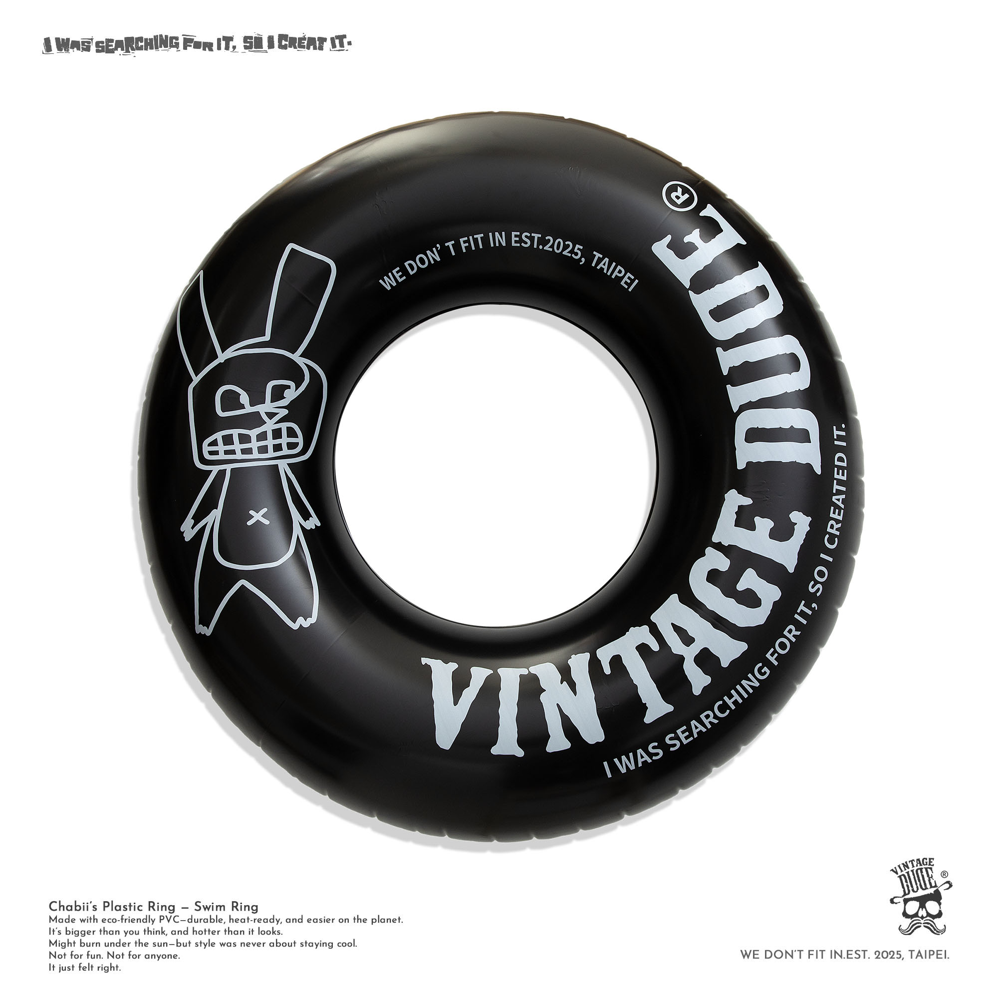 Chabii’s Plastic Ring — Swim Ring | oversize 大尺碼男裝