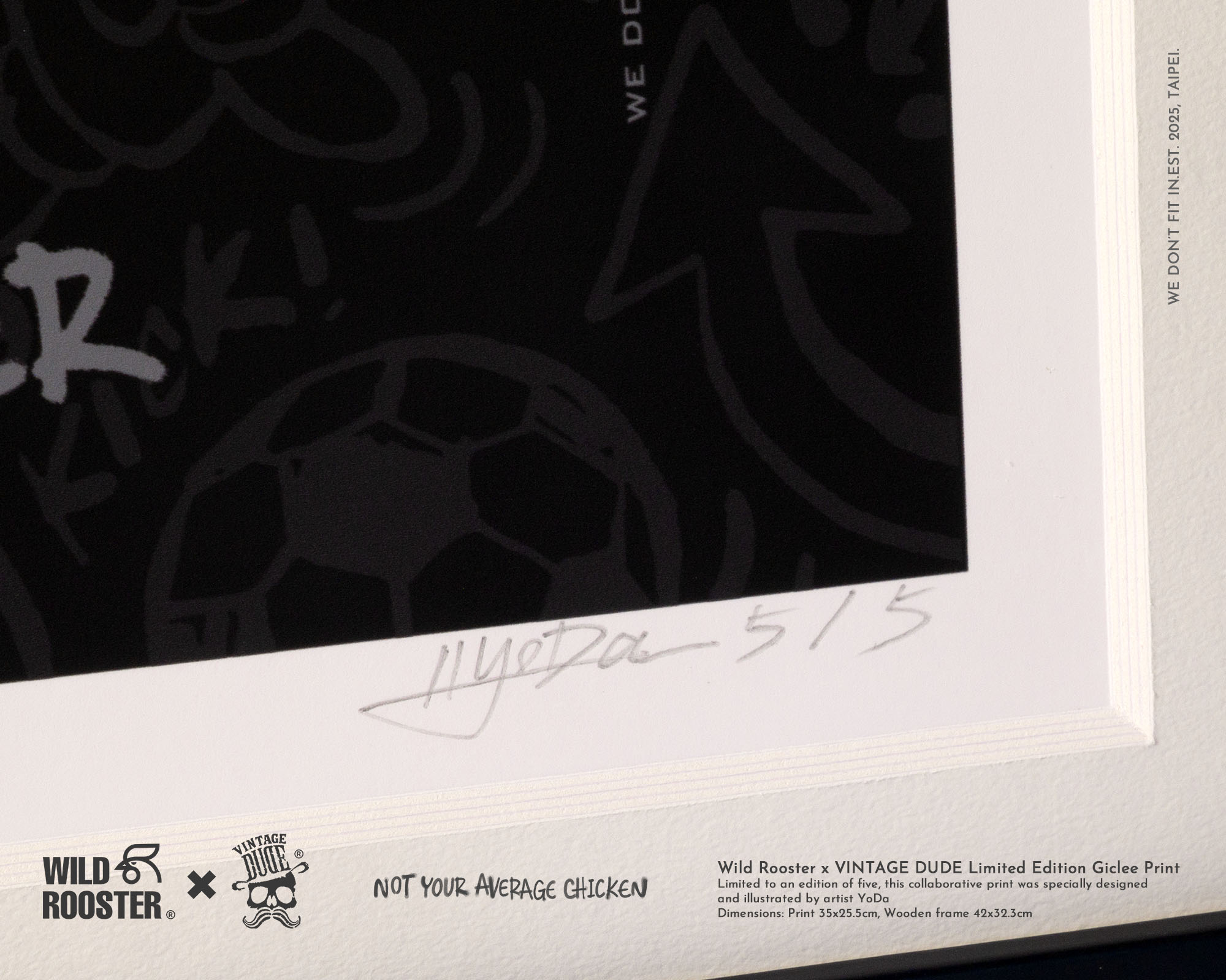 Wild Rooster × VINTAGE DUDE Limited Edition Giclée Print | oversize 大尺碼男裝