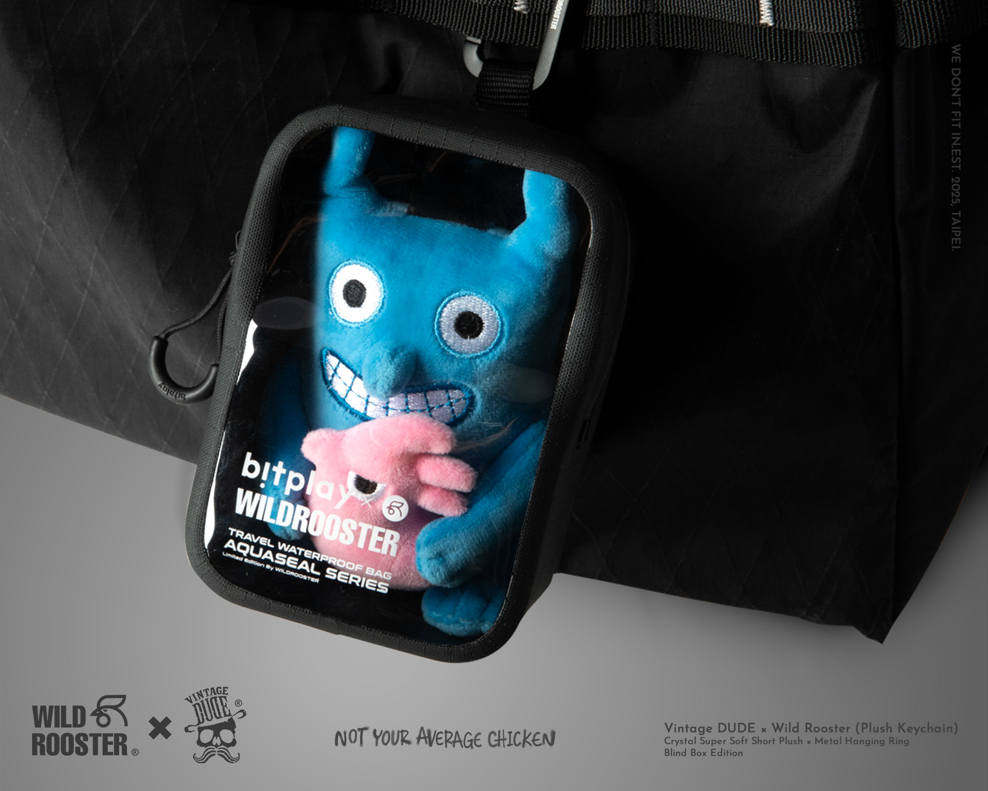 Wild Rooster × VINTAGE DUDE Blind Box Plush Keychain (single pack) | oversize 大尺碼男裝